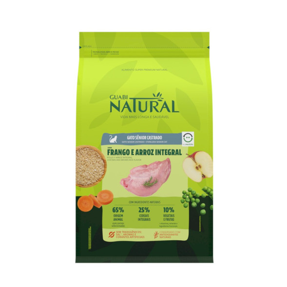 Guabi Natural Cat Sterilised сухой корм для пожилых стерилизованных кошек, с цыпленком и коричневым рисом - 1,5 кг