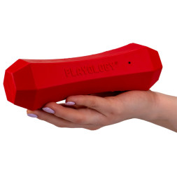 Playology SQUEAKY CHEW STICK хрустящая жевательная палочка для собак с ароматом говядины, большая, красный