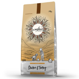 Craftia Natura сухой корм для щенков средних и крупных пород с курицей и индейкой - 7 кг