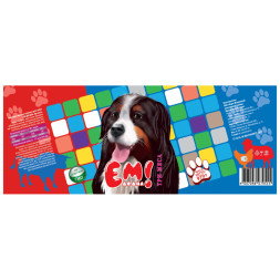 Ем до дна влажный корм для собак три мяса, в консервах - 970 г х 6 шт