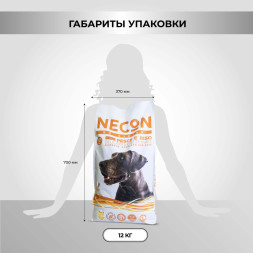 Necon No Gluten Pesce E Riso безглютеновый сухой корм для взрослых собак всех пород с белой рыбой и рисом - 12 кг