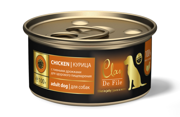 Консервы Clan De File для собак с курицей - 100 г