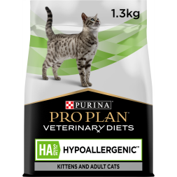 Purina Pro Plan Veterinary diets HA St/Ox Hypoallergenic сухой корм для взрослых кошек при аллергии - 1,3 кг