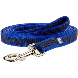 Julius-K9 поводок для собак Color &amp;amp; Gray Super-grip 2/500 см, с ручкой, до 50 кг, сине-серый