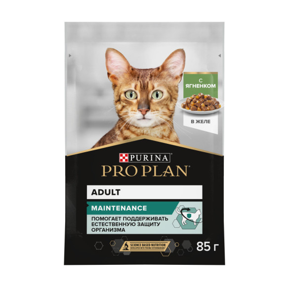 Pro Plan Adult паучи для взрослых кошек с ягненком - 85 г х 26 шт