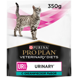 Purina Pro Plan Veterinary Diets UR St/Ox Urinary сухой корм для взрослых кошек с болезнями нижних отделов мочевыводящих путей с океанической рыбой - 350 г