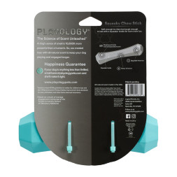 Playology SQUEAKY CHEW STICK хрустящая жевательная палочка для собак с ароматом арахиса, средняя, голубой
