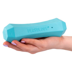 Playology SQUEAKY CHEW STICK хрустящая жевательная палочка для собак с ароматом арахиса, средняя, голубой