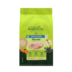 Guabi Natural Dog Light cухой корм низкокалорийный для взрослых собак мелких пород индейка и овес - 2,5 кг