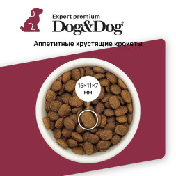 Dog&amp;amp;Dog Expert Premium Super-Power сухой корм для взрослых активных собак с курицей - 3 кг