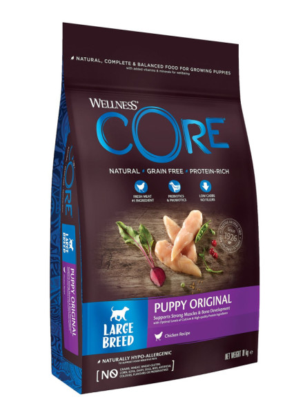 Wellness Сore сухой корм для щенков крупных пород с курицей - 10 кг