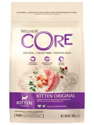 Wellness Core сухой корм для котят с индейкой 300 г