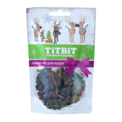 Titbit Новогодняя коллекция лакомство для кошек мышки с таурином - 50 г