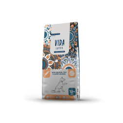 Vida Super сухой корм для взрослых собак средних и крупных пород, с лососем, рыбой и овощами - 12 кг