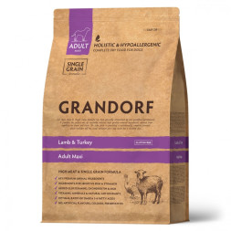 GRANDORF DOG Lamb&amp;amp;Turkey MAXI (ягнёнок с индейкой для собак крупных пород) 3 кг.