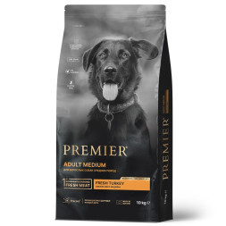 Premier Dog Turkey Adult Medium сухой корм для собак средний пород, свежее мясо индейки - 10 кг