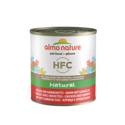 Almo Nature HFC Natural Chicken and Shrimps консервы для взрослых кошек с курицей и креветками - 280 г х 12 шт