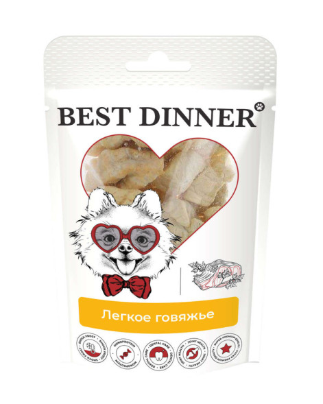Best Dinner Freeze Dry лакомство для собак Легкое говяжье - 30 г