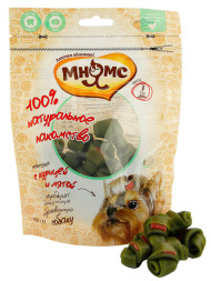 Мнямс лакомство Косточки с курицей и мятой для собак - 100 г