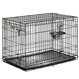 Миска MidWest для собак, для клеток и вольеров 1,85 л нержавеющая сталь