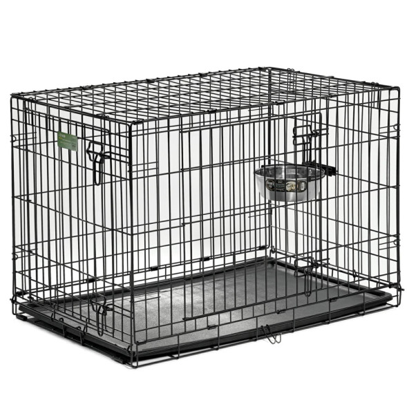 Миска MidWest для собак, для клеток и вольеров 1,85 л нержавеющая сталь