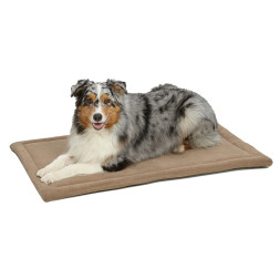 Лежанка MidWest Micro Terry для собак и кошек плюшевая 103х68 см, серо-коричневая