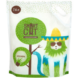 Smart Cat впитывающий силикагелевый наполнитель с ароматом алоэ - 7,6 л (3,32 кг)