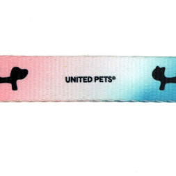 United Pets Complete me L ошейник для собак 25х430/730 мм, розово-голубой тай-дай