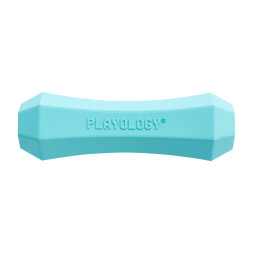 Playology SQUEAKY CHEW STICK хрустящая жевательная палочка для собак с ароматом арахиса, большая, голубой