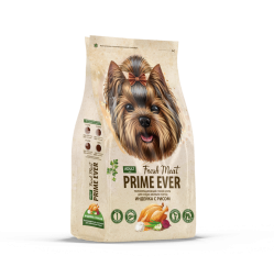 Prime Ever Fresh Meat Adult Dog Mini полнорационный сухой корм для взрослых собак мелких пород с индейкой и рисом - 2,8 кг