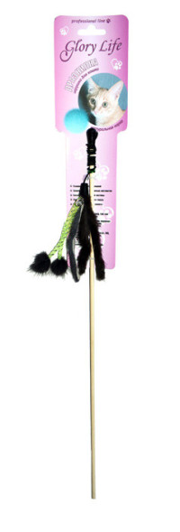 Glory Life Мышиные хвосты и трубочки на верёвке игрушка-дразнилка для кошек с мехом норки