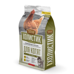 Деревенские лакомства Холистик Премьер сухой корм для котят с курицей - 400 г
