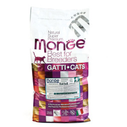 Monge Cat PFB Hairball сухой корм для взрослых кошек для выведения комков шерсти 10 кг