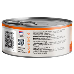 Мнямс влажный корм для взрослых кошек курица с сыром в нежном желе в консервах - 70 г х 24 шт