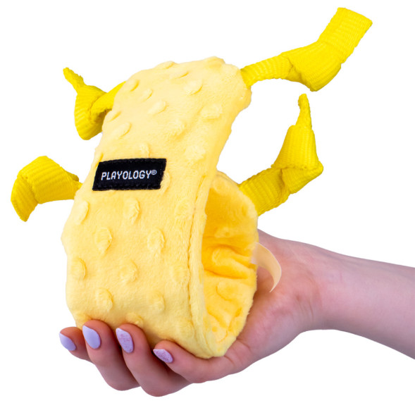 Playology PUPPY SENSORY SNAIL сенсорная плюшевая улитка для щенков с ароматом курицы, желтый