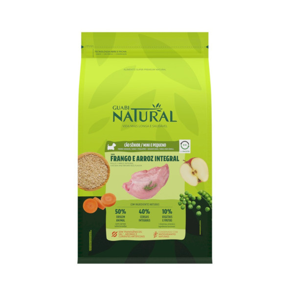 Guabi Natural Dog Senior cухой корм для пожилых собак мелких пород, с цыпленком и коричневым рисом - 2,5 кг