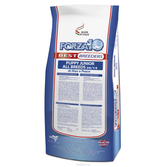 Forza10 Breeders для щенков всех пород из морской рыбы и отборного риса - 20 кг