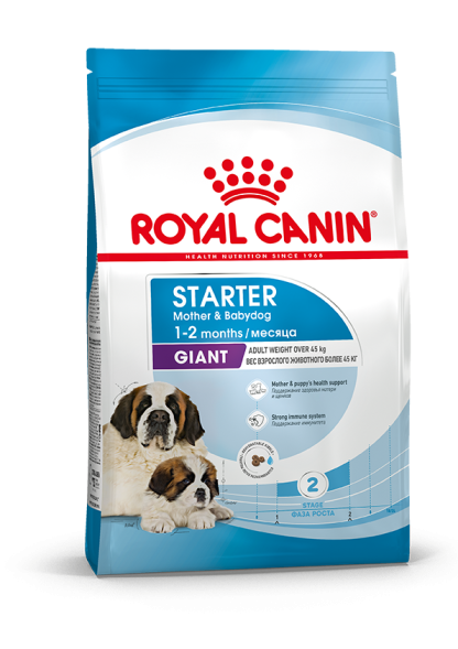 Royal Canin Giant Starter Mother &amp;amp; Babydog для щенков крупных размеров до 2-месяцев и сук в последней трети беременности и во время лактации - 4 кг