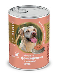 Dog Lunch влажный корм для взрослых собак Фрикадельки в нежном соусе с бараниной, в консервах - 850 г х 6 шт