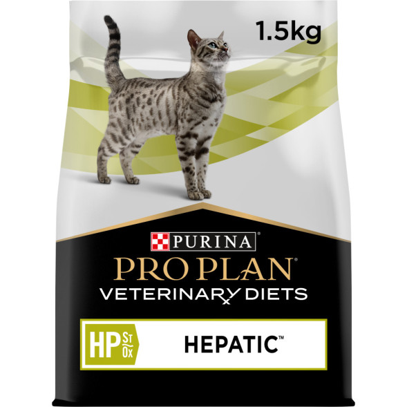 Purina Pro Plan Veterinary diets HP St/Ox Hepatic сухой корм для взрослых кошек при хронической печеночной недостаточности - 1,5 кг