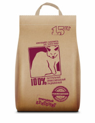 No Name наполнитель комкующийся бентонитовый для туалета кошек - 15 кг