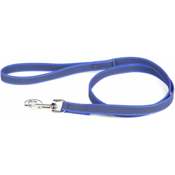 Julius-K9 поводок для собак Color &amp;amp; Gray Super-grip 2/120 см, с ручкой, до 50 кг, сине-серый
