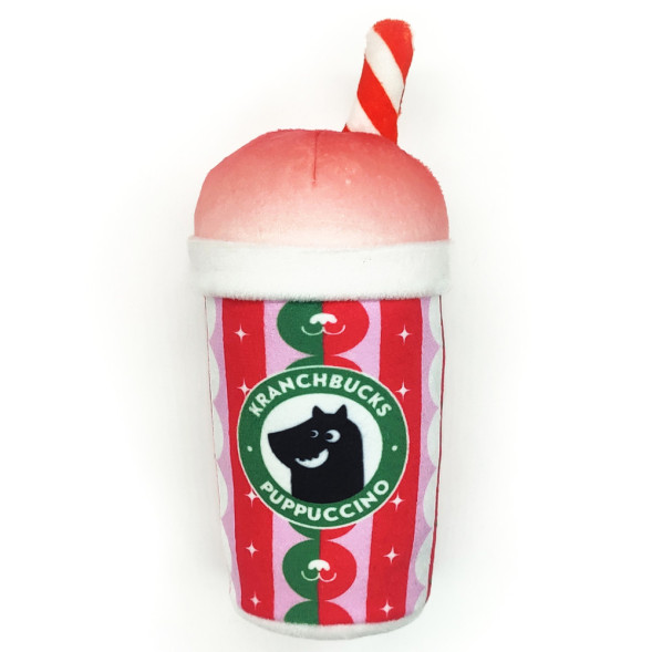Mr.Kranch игрушка для собак Капучино Kranchbucks с пищалкой и хрустящей трубочкой