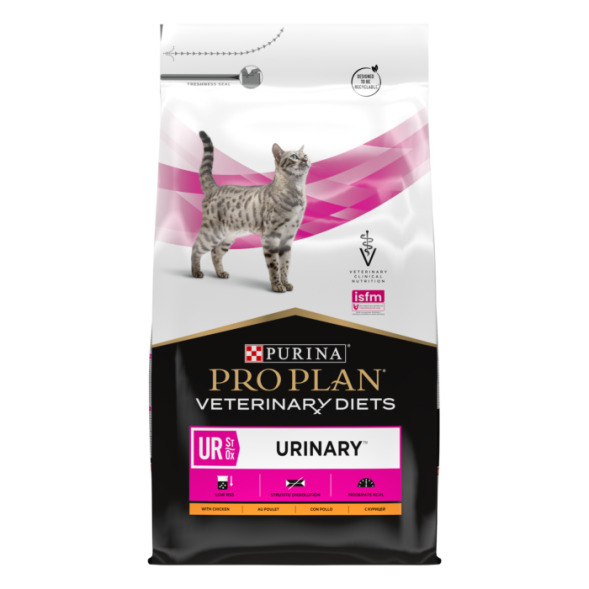 Сухой корм для кошек Pro Plan Veterinary Diets UR при болезнях мочевыводящих путей с курицей 5 кг