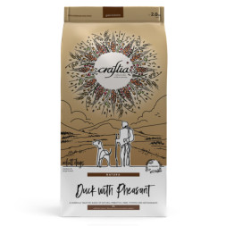 Craftia Natura сухой корм для взрослых собак средних и крупных пород с уткой и фазаном - 640 г
