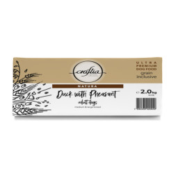 Craftia Natura сухой корм для взрослых собак средних и крупных пород с уткой и фазаном - 640 г