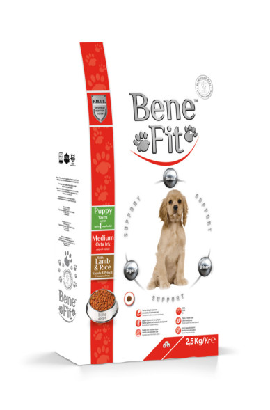 Benefit Medium Canine Puppy Breed Lamb&amp;amp;Rice сухой корм для щенков средних пород с ягненком и рисом - 2,5 кг