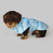United Pets Easy 40 дождевик для собак, голубой с голубым рисунком