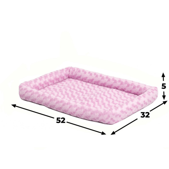 Лежанка MidWest Fashion для собак и кошек плюшевая 52х32 см, розовая