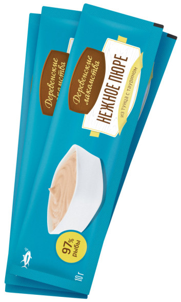 Деревенские лакомства для кошек Нежное пюре из тунца - 40 г